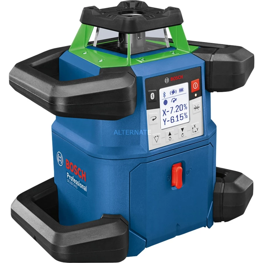 Laser Messgeräte Bosch Akku-Rotationslaser GRL 650 CVHG Professional, 18Volt, Mit Baustativ (blau, Akku ProCORE18V 4,0Ah, Koffer, Grüne Laserlinie) – Bild 2