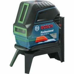Bosch Kombilaser GCL 2-15 G, Kreuzlinienlaser (blau/schwarz, Mit Grünen Laserlinien, Roten Lotpunkten)