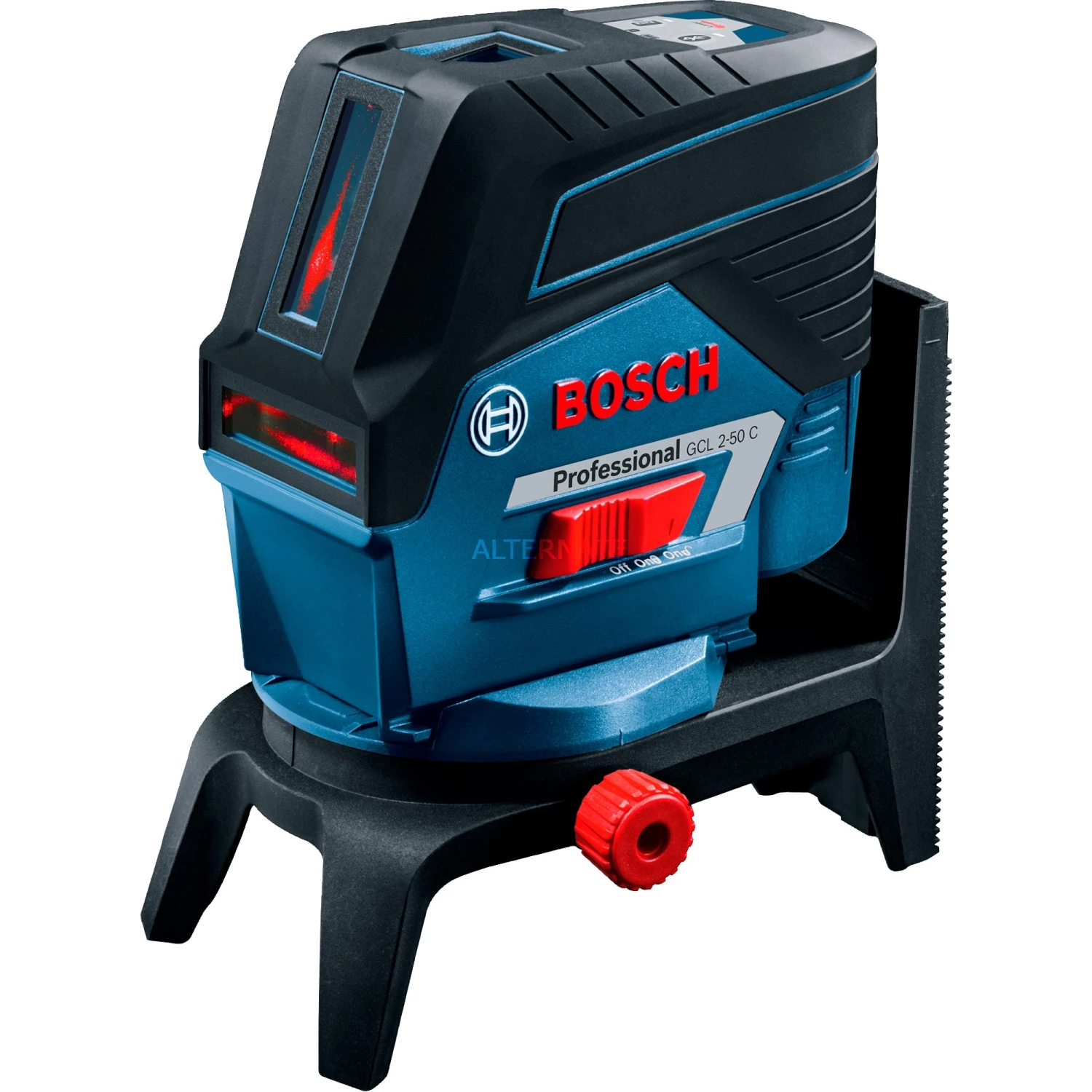 Bosch Kombilaser GCL 2-50 C Professional + RM2 + BT150, Kreuzlinienlaser (blau/schwarz, Rote Laserlinien, Mit Halterung Und Stativ)