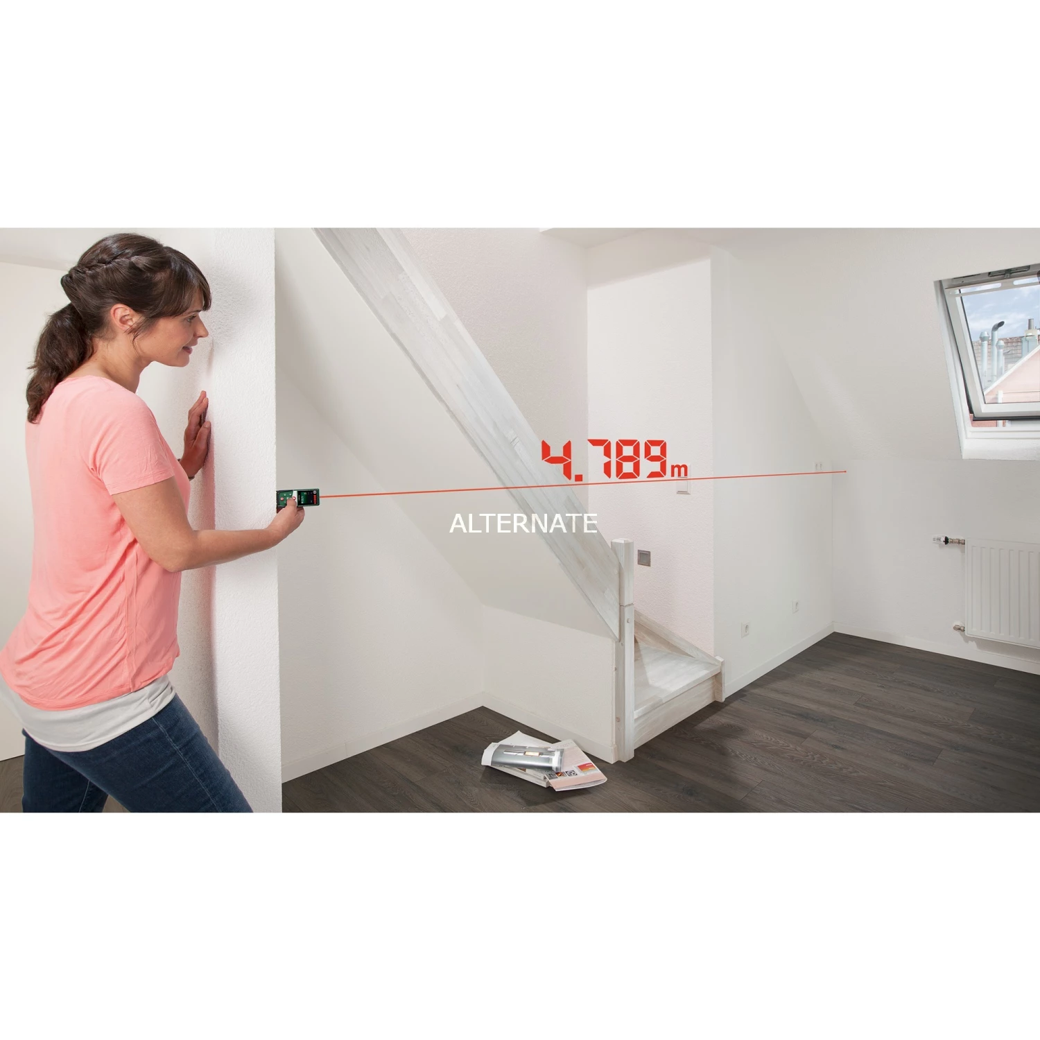 Bosch Laser-Entfernungsmesser PLR 40 C (grün/schwarz, Reichweite 40m, Schutztasche, Retail) – Bild 2