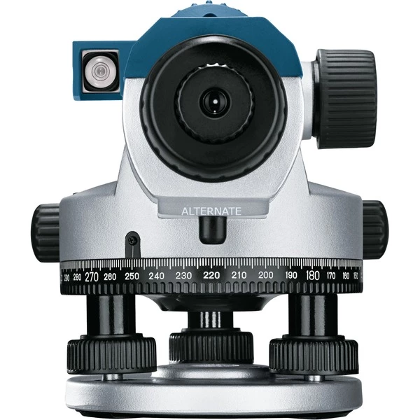 Laser Messgeräte Bosch Optisches Nivelliergerät GOL 26 G Professional, Mit Baustativ (blau, Koffer, Maßeinheit 400 Gon)