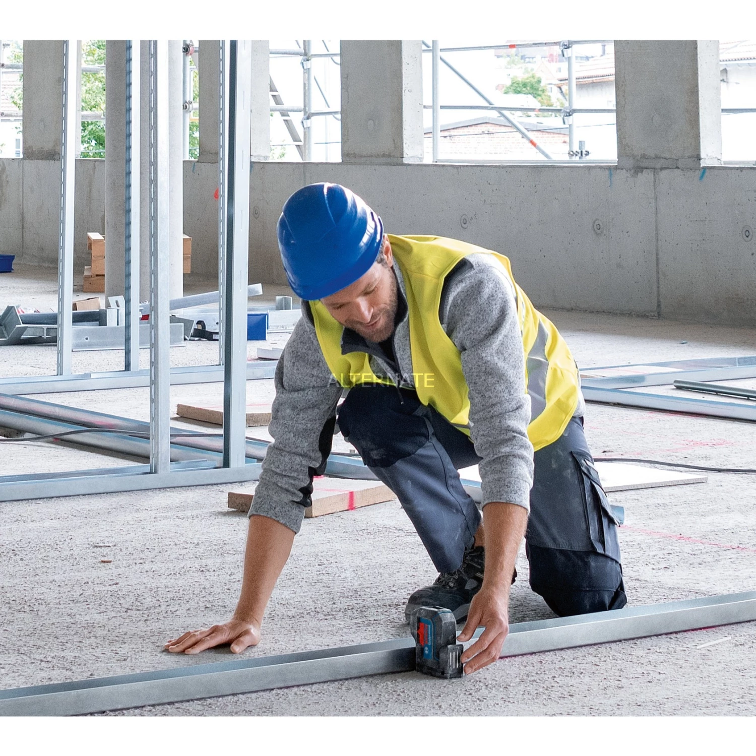 Laser Messgeräte Bosch Punktlaser GPL 3 G Professional (blau/schwarz, Grüne Laserpunkte) – Bild 4