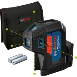 Laser Messgeräte Bosch Punktlaser GPL 5 G Professional (blau/schwarz, Grüne Laserpunkte)