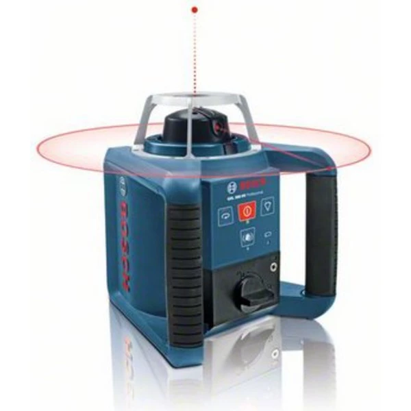 Laser Messgeräte Bosch Rotationslaser GRL 300 HV Professional, Mit Halterung (blau/schwarz, 2x Akku, Koffer) – Bild 2