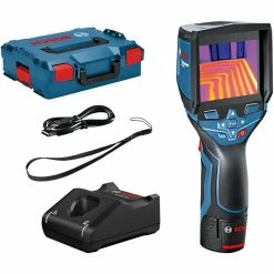 Ortungsgeräte Bosch Wärmebildkamera GTC 400 C Professional, 12Volt, Thermodetektor (blau/schwarz, Li-Ionen-Akku 2,0Ah, L-BOXX)