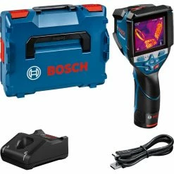 Ortungsgeräte Bosch Wärmebildkamera GTC 600 C Professional, 12Volt, Thermodetektor (blau/schwarz, Li-Ionen-Akku 2,0Ah, L-BOXX)