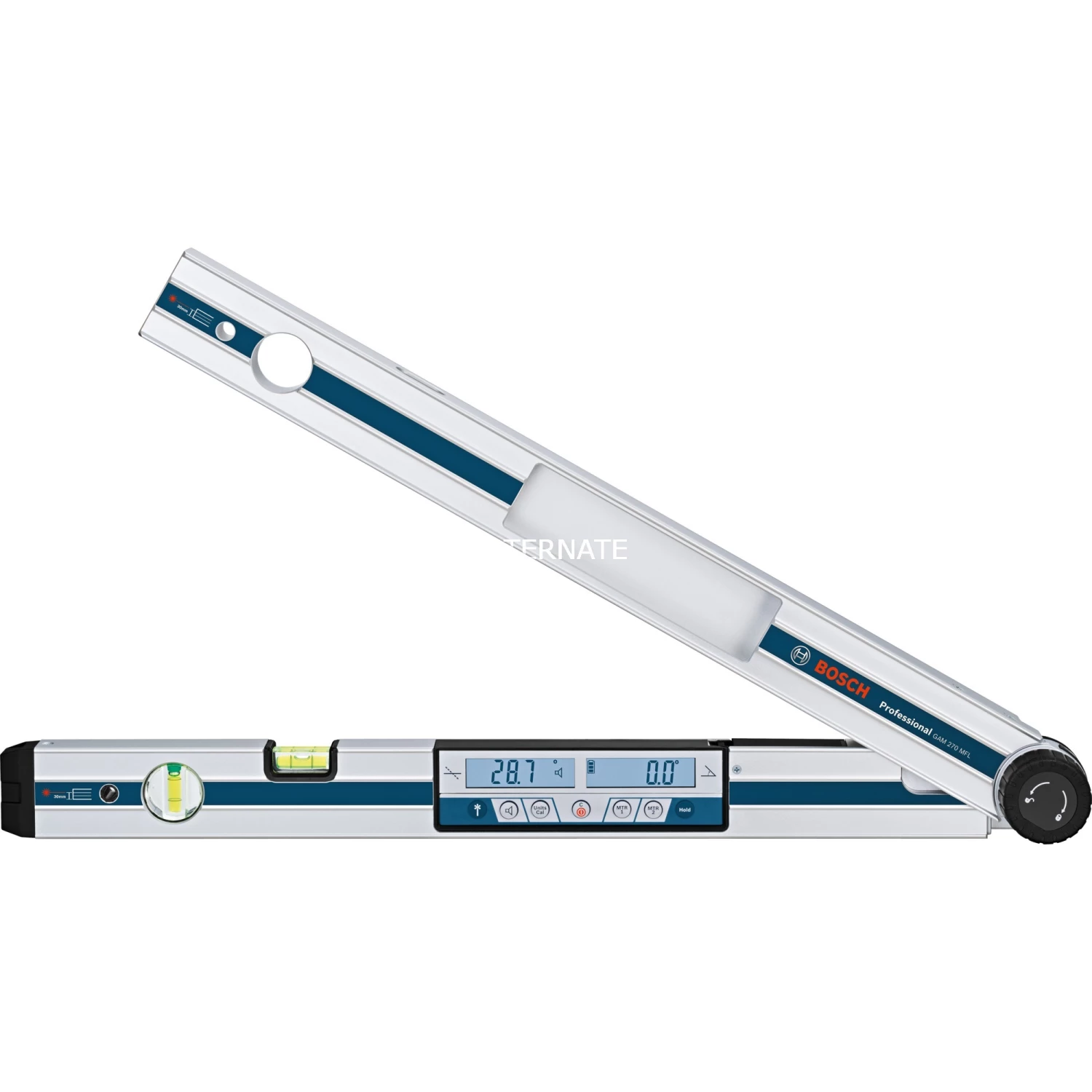 Winkel- Und Neigungsmesser Bosch Winkelmesser GAM 270 MFL Professional (silber/blau, Schutztasche) – Bild 2