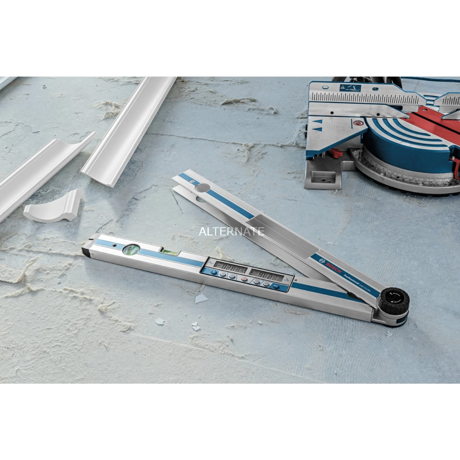 Winkel- Und Neigungsmesser Bosch Winkelmesser GAM 270 MFL Professional (silber/blau, Schutztasche) – Bild 3