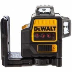 DeWALT Multilinienlaser 3x360° DCE089LR-XJ, Kreuzlinienlaser (schwarz/gelb, Mit Roten Laserlinien)