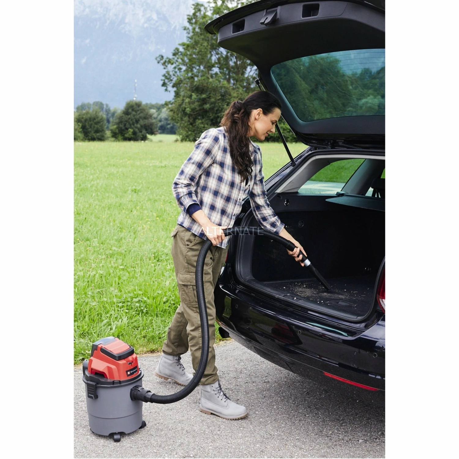 Einhell Akku-Nass-/Trockensauger TC-VC 18/15 Li-Solo (grau/rot, Ohne Akku Und Ladegerät) – Bild 3