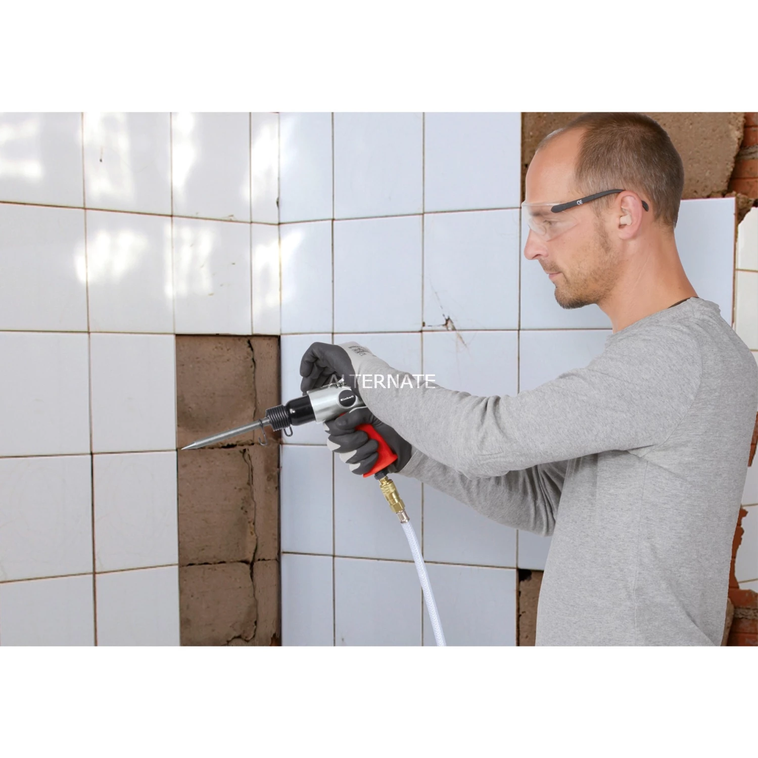 Einhell Kompressor TC-AC 420/50/10 V (rot/schwarz, 2.200 Watt) – Bild 2