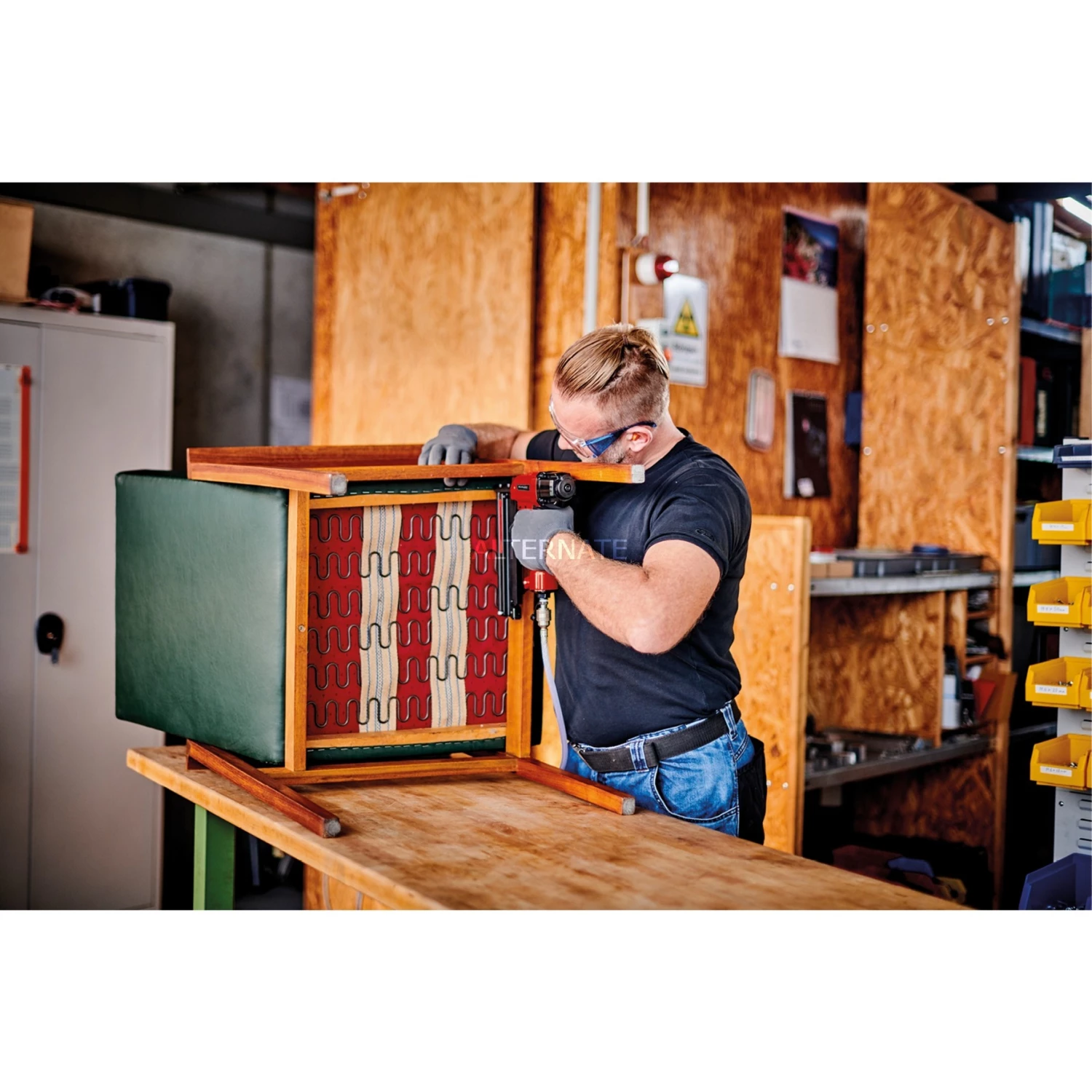 Einhell Kompressor TE-AC 24 Silent (rot/schwarz, 750 Watt) – Bild 2