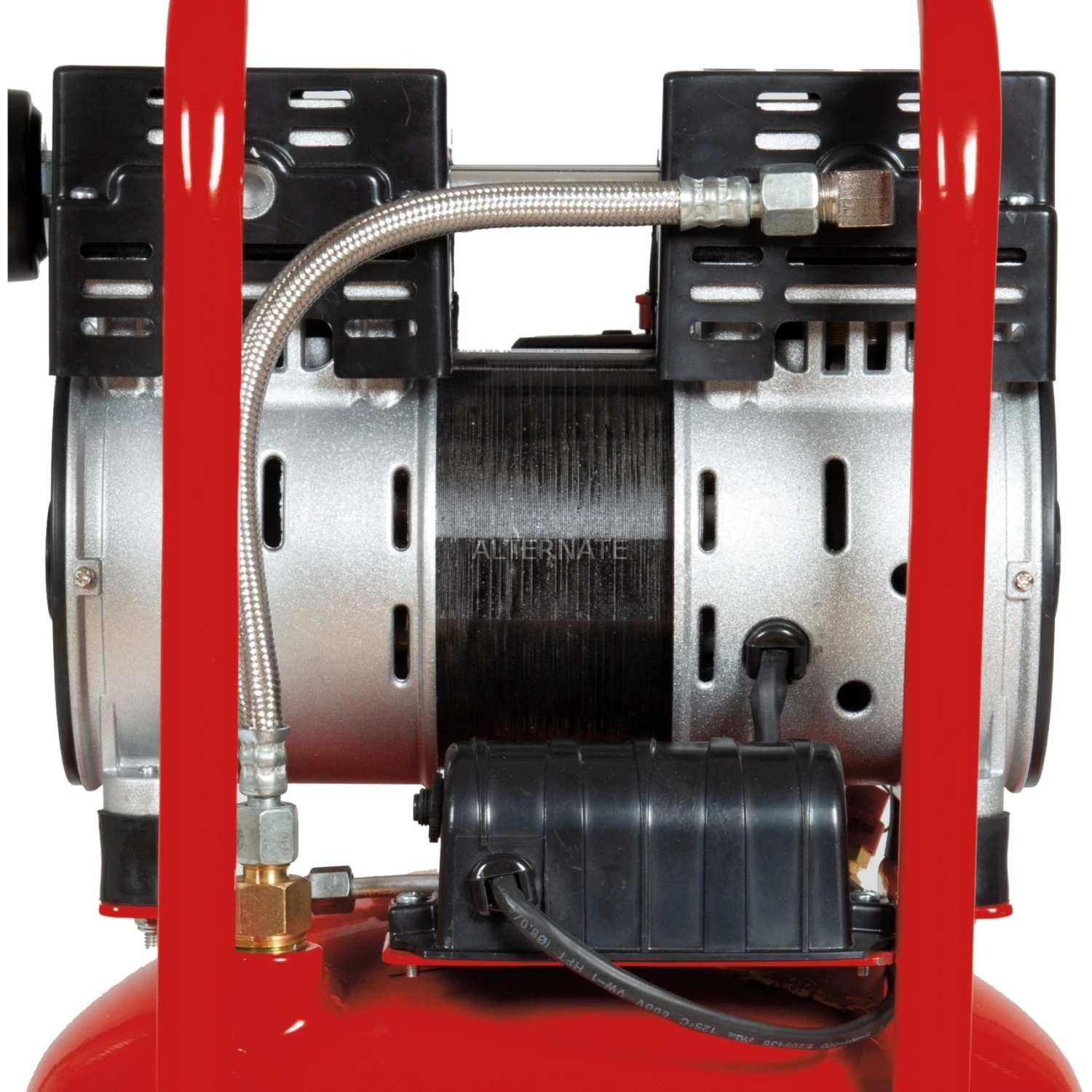 Einhell Kompressor TE-AC 24 Silent (rot/schwarz, 750 Watt) – Bild 3