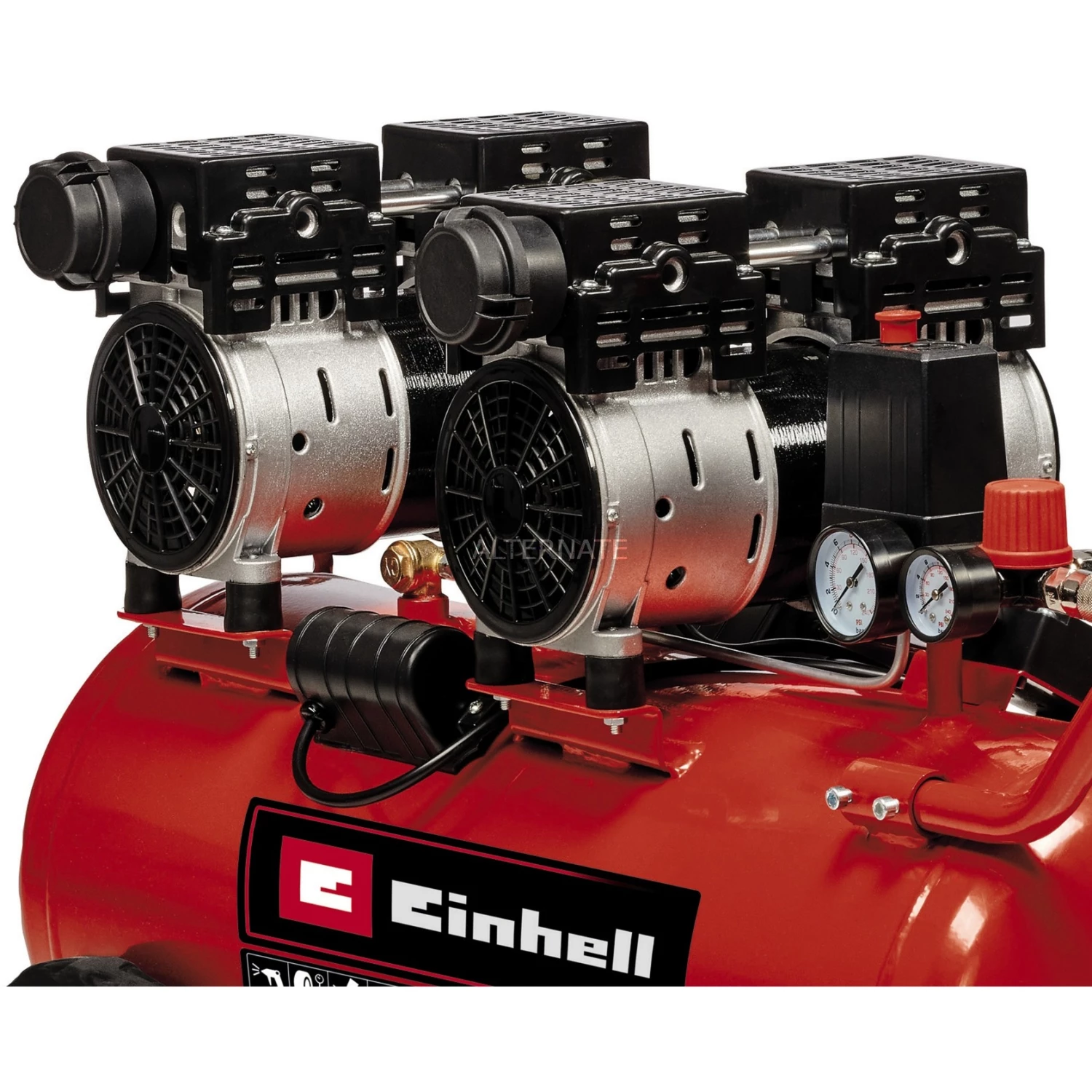 Einhell Kompressor TE-AC 50 Silent (rot/schwarz, 1.500 Watt) – Bild 2