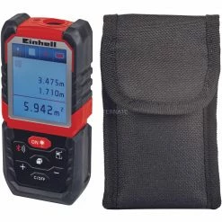 Laser-Entfernungsmesser Einhell Laser-Distanzmesser TE-LD 60, Entfernungsmesser (schwarz/rot, Abstände Von 5cm - 60 Meter)