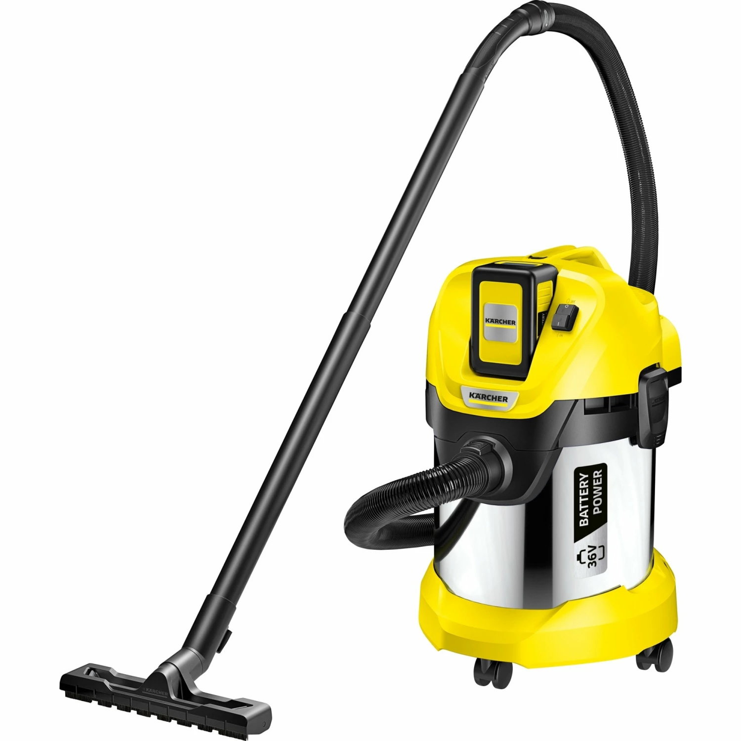 Kärcher Nass-/Trockensauger WD3 Battery Premium (gelb/schwarz, Ohne Akku Und Ladegerät) – Bild 5