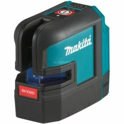 Makita Akku-Kreuzlinienlaser SK106DZ, 12Volt (schwarz/blau, Rote Laserlinien, Ohne Akku Und Ladegerät)