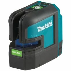 Makita Akku-Kreuzlinienlaser SK106GDZ, 12Volt (schwarz/blau, Grüne Laserlinien, Ohne Akku Und Ladegerät)