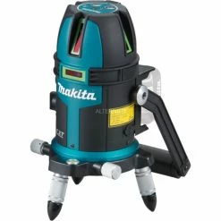 Makita Akku-Multi Linienlaser SK312GDZ, 12Volt, Kreuzlinienlaser (schwarz/blau, Grüne Laserlinien, Ohne Akku Und Ladegerät)