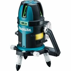 Makita Akku-Multilinienlaser SK209GDZ, 12 Volt, Kreuzlinienlaser (schwarz/blau, Grüne Laserlinien, Ohne Akku Und Ladegerät)