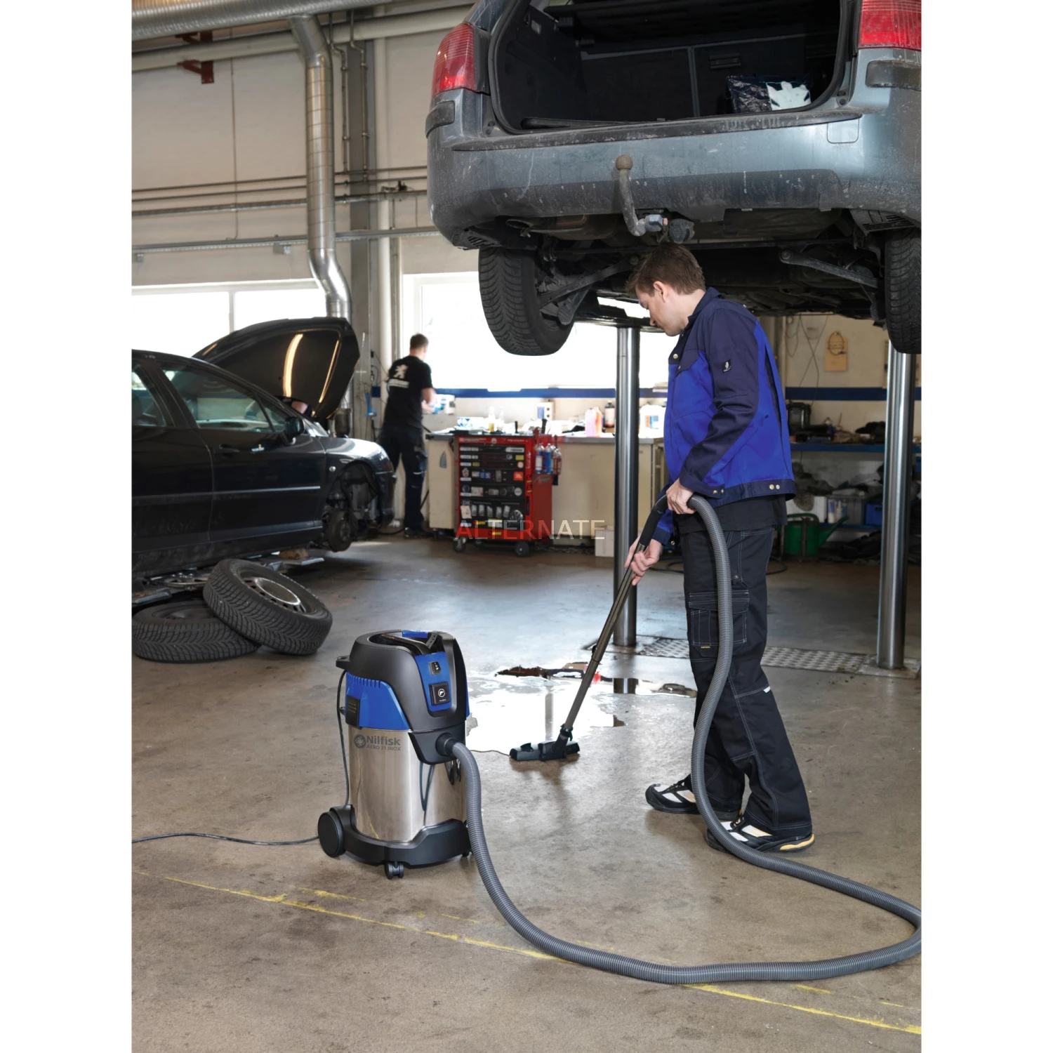 Nilfisk Nass-/Trockensauger AERO 31-21 PC INOX (inox/blau) – Bild 3