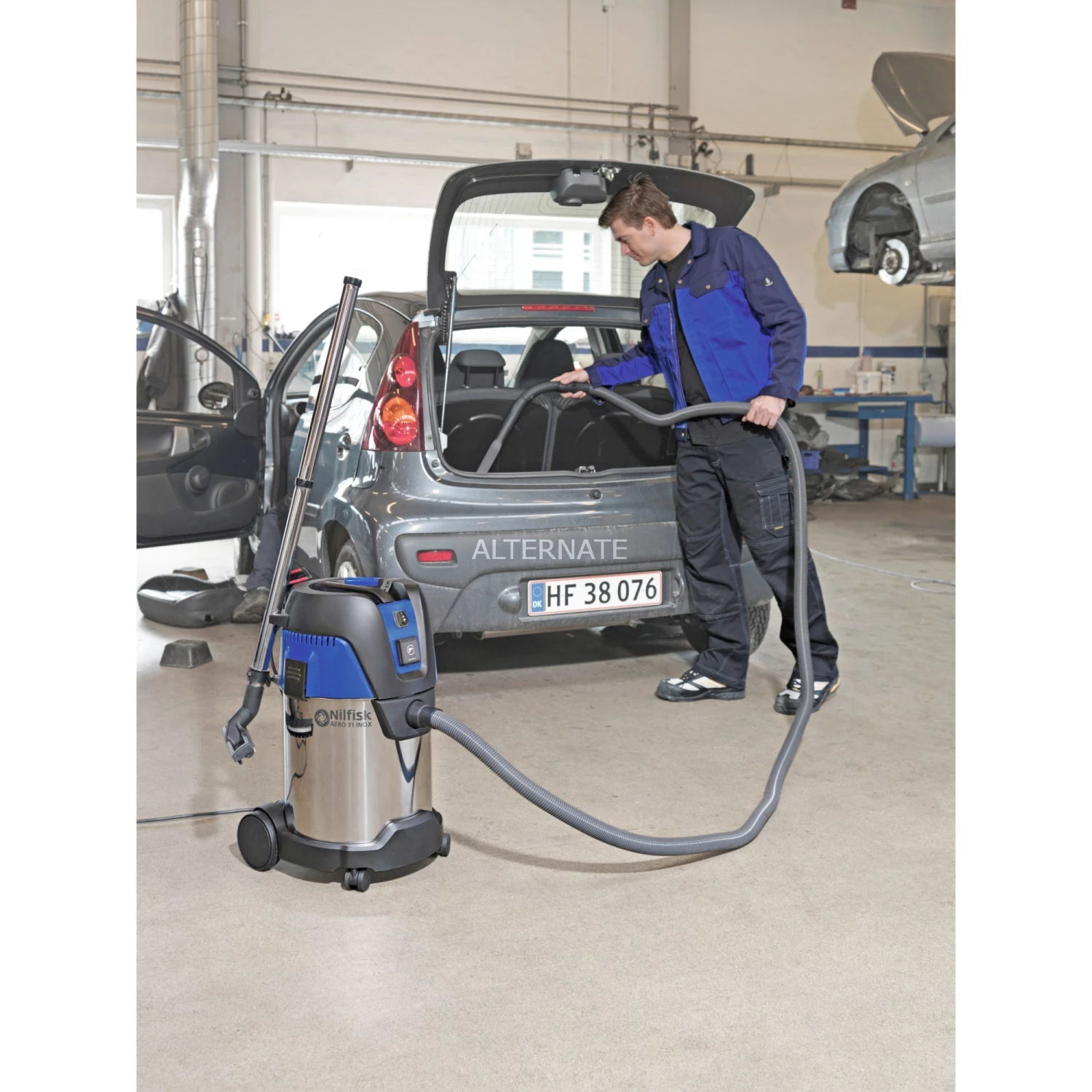 Nilfisk Nass-/Trockensauger AERO 31-21 PC INOX (inox/blau) – Bild 4