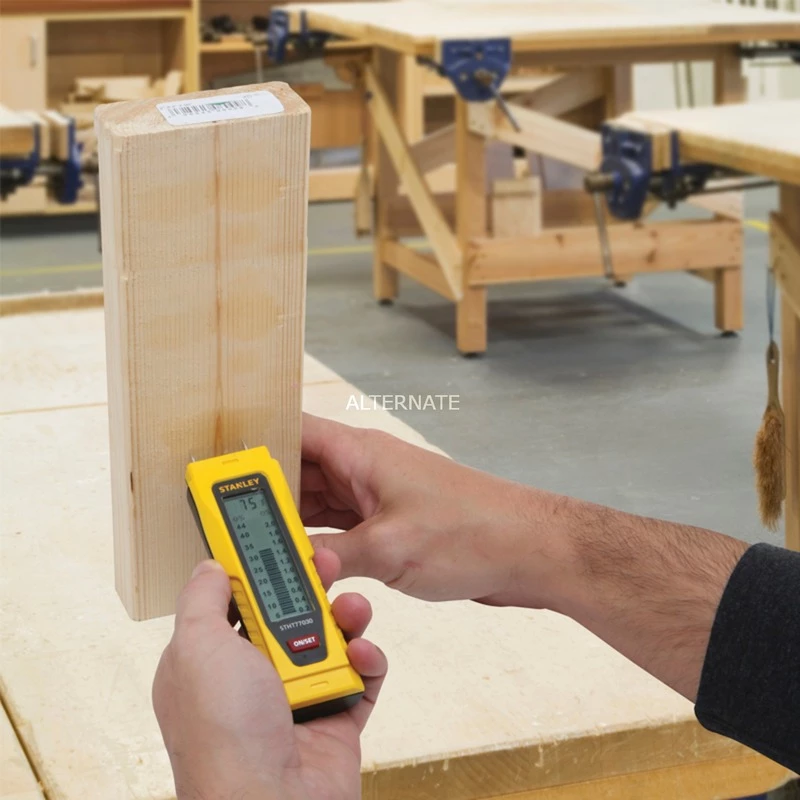 Ortungsgeräte Stanley Feuchtigkeitsmesser (0-77-030), Feuchtemesser (gelb/schwarz) – Bild 4