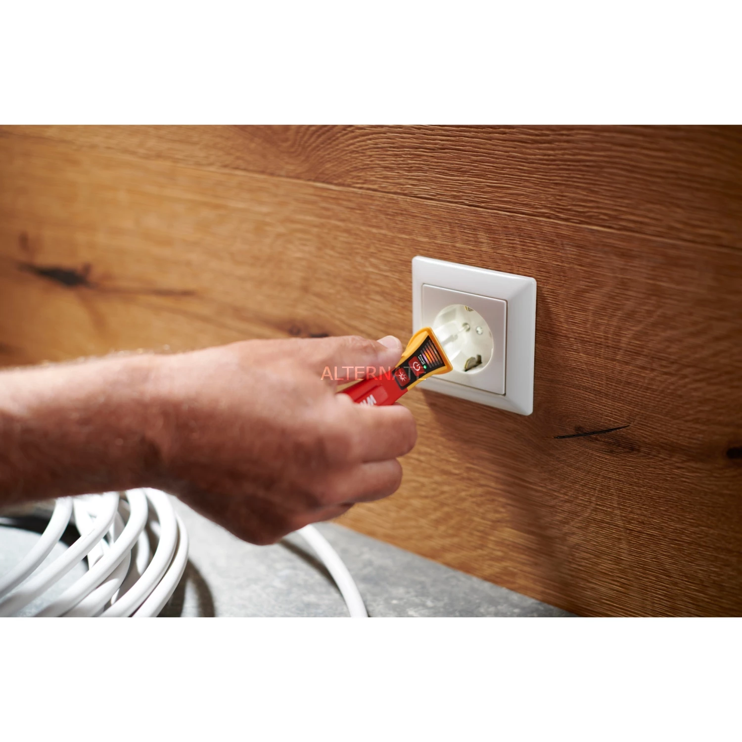 Ortungsgeräte Wiha Spannungsprüfer Volt Detector, Einpolig 12-1.000 V AC, Ortungsgerät (rot/gelb, Berührungslos) – Bild 4