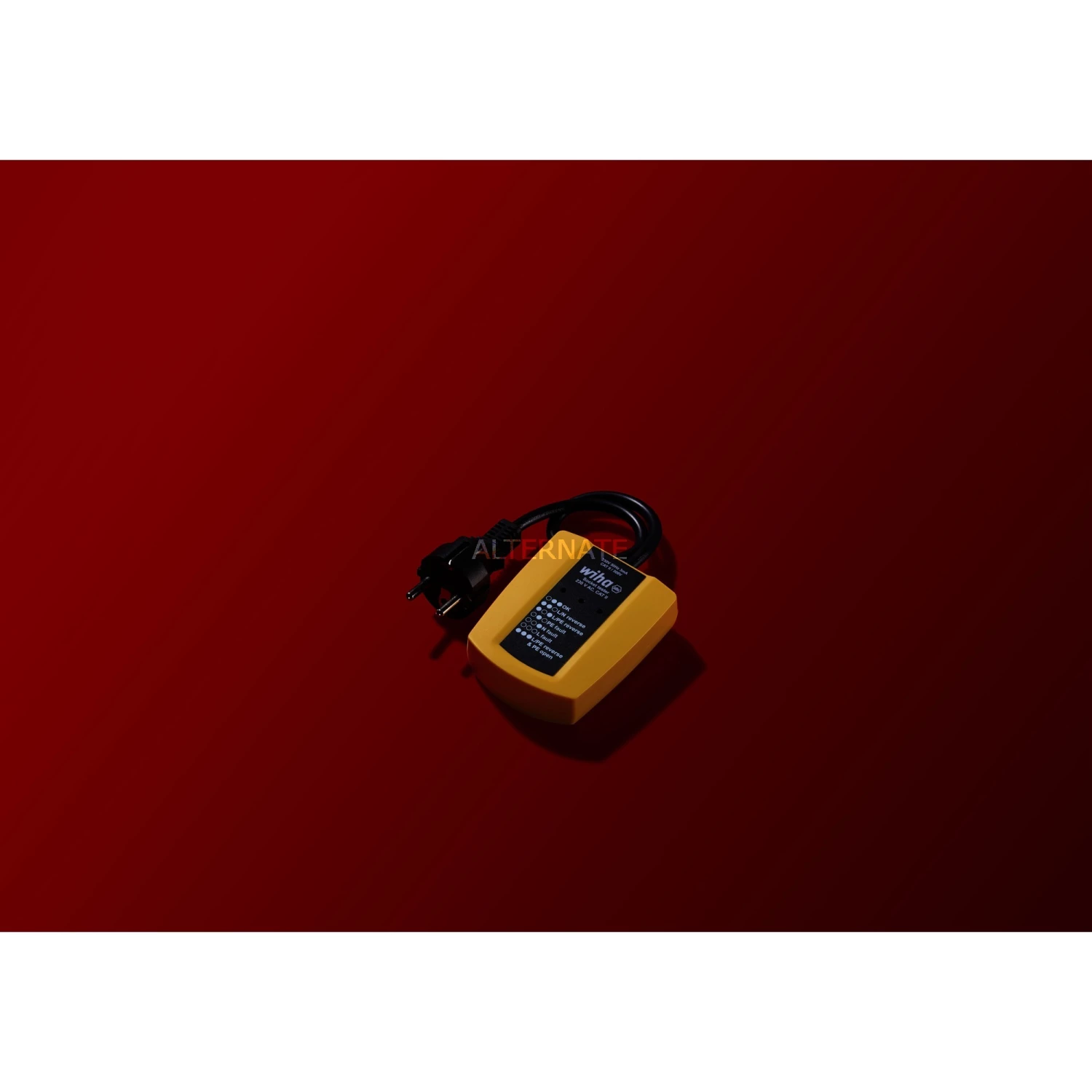 Wiha Werkzeug Wiha Steckdosentester 45220, 230 V AC, Messgerät (gelb/schwarz) – Bild 4